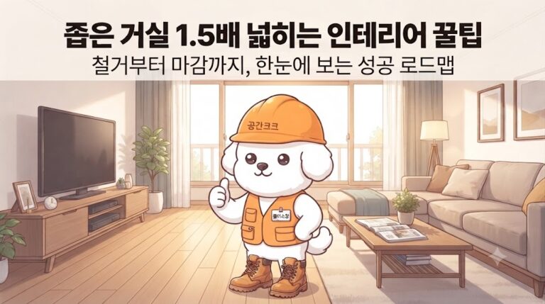 좁은 거실 인테리어 꿀팁, 가구 배치와 컬러만 바꿔도 1.5배 넓어 보이는 법!